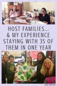 My experience with 35 host families