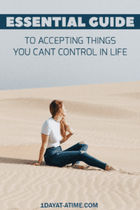 Accepting the uncontrollable