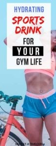 Hydrating sports drink for your gym life